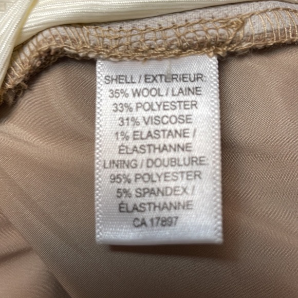 Banana Republic camel tweed wool pants - Picture 4 of 5